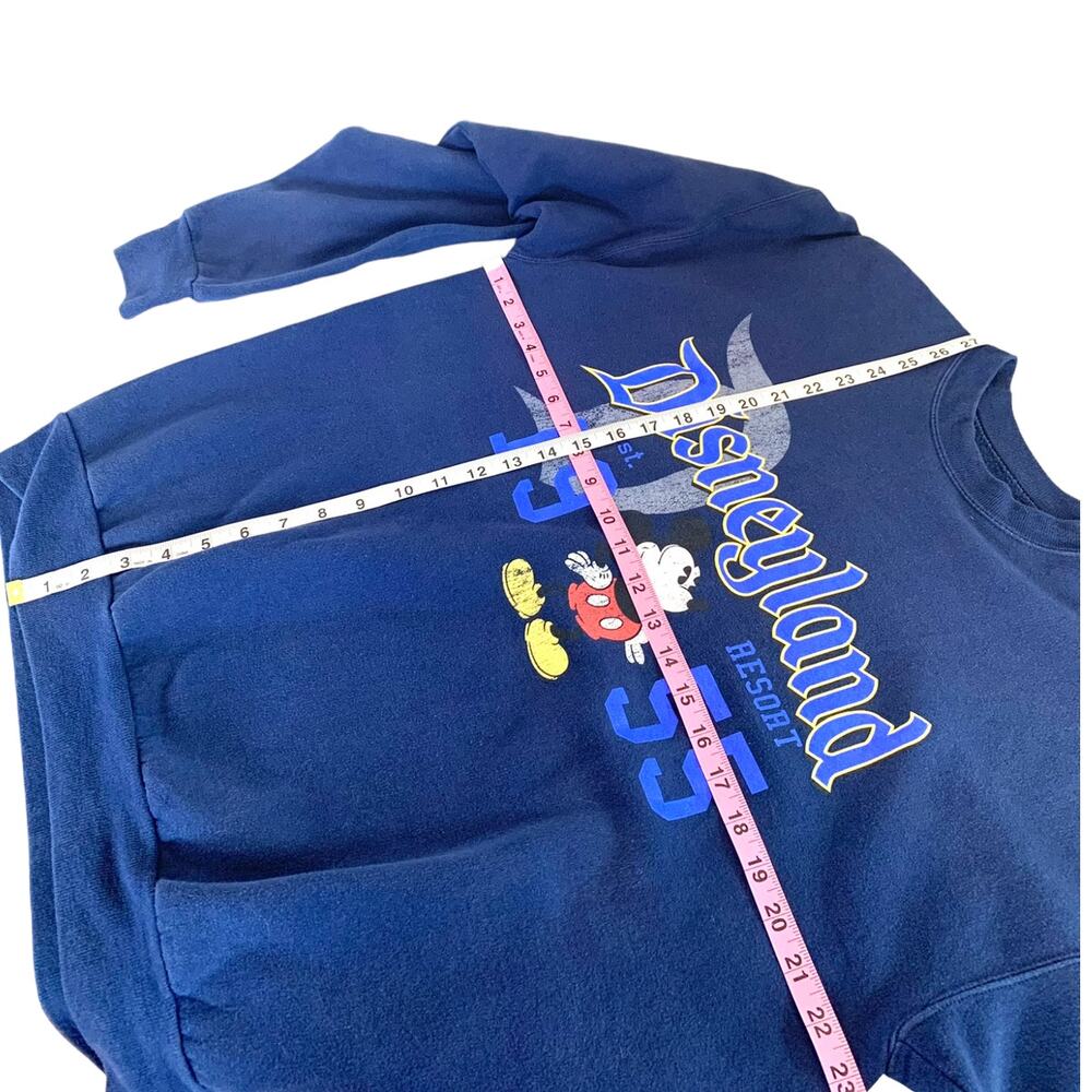 Disney x Hanes Disneyland Resort Established 1955 Mickey Sweatshirt Navy Large - Picture 9 of 12